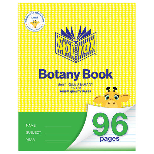 Spirax 179 Botany Book 225 x 175mm 96 Page 8mm (Pack of 10)