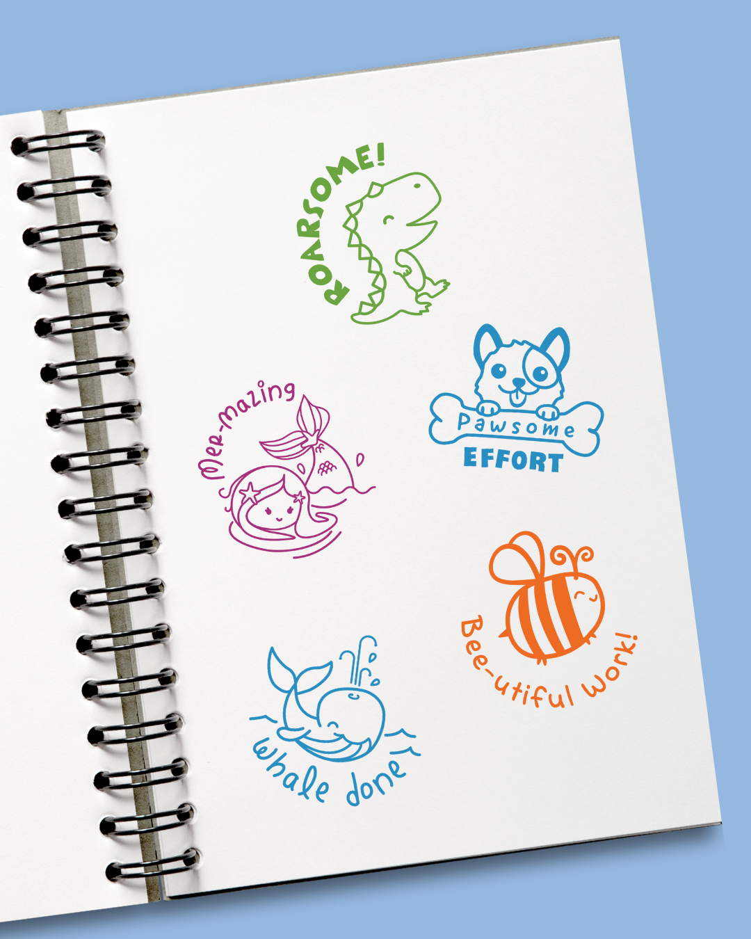 Pawsome Effort - Playful Puns Merit Stamp