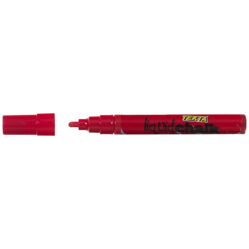 Texta Liquid Chalk Dry-Wipe Marker Bullet - Red