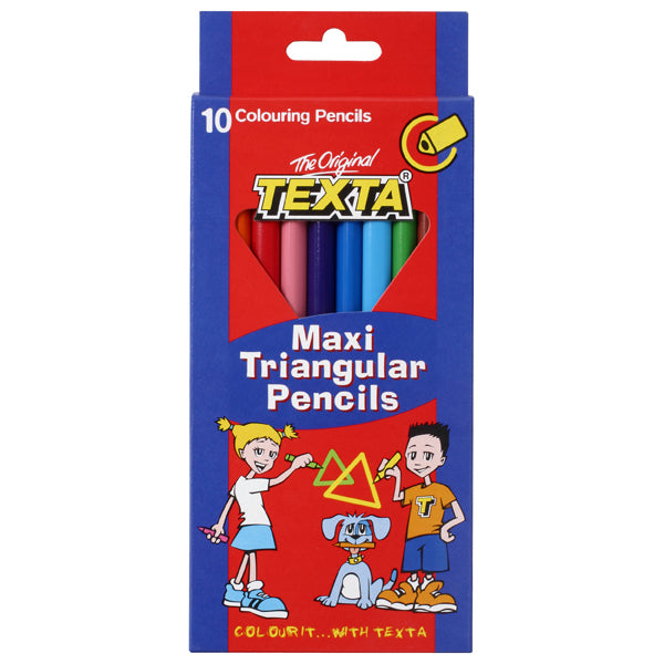 Texta Coloured Pencil - Maxi (Pack of 10)