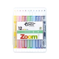 Texta Crayons - Zoom Twist: Hard Case (Pack of 12)