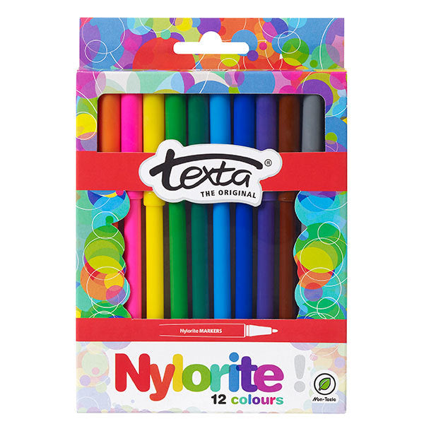 Texta Markers - Nylorite: Assorted (Box of 12)