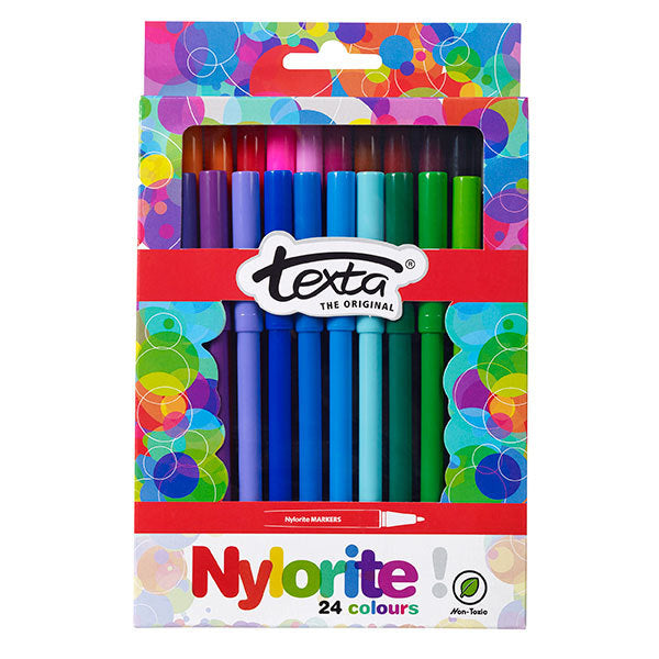 Texta Markers - Nylorite: Assorted (Box of 24)