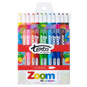 Texta Crayons - Zoom Assorted: Pack of 12