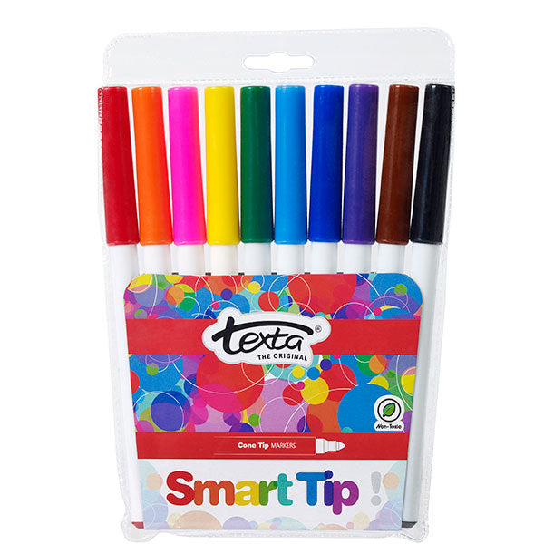 Texta Markers - Smart Tip: Assorted (Pack of 10)