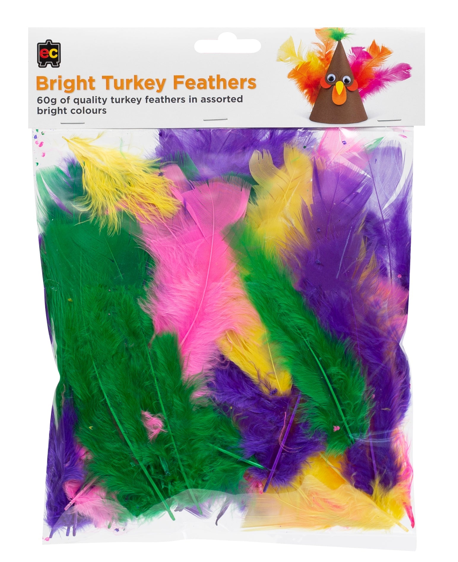 Turkey Feathers (60g) - Brights
