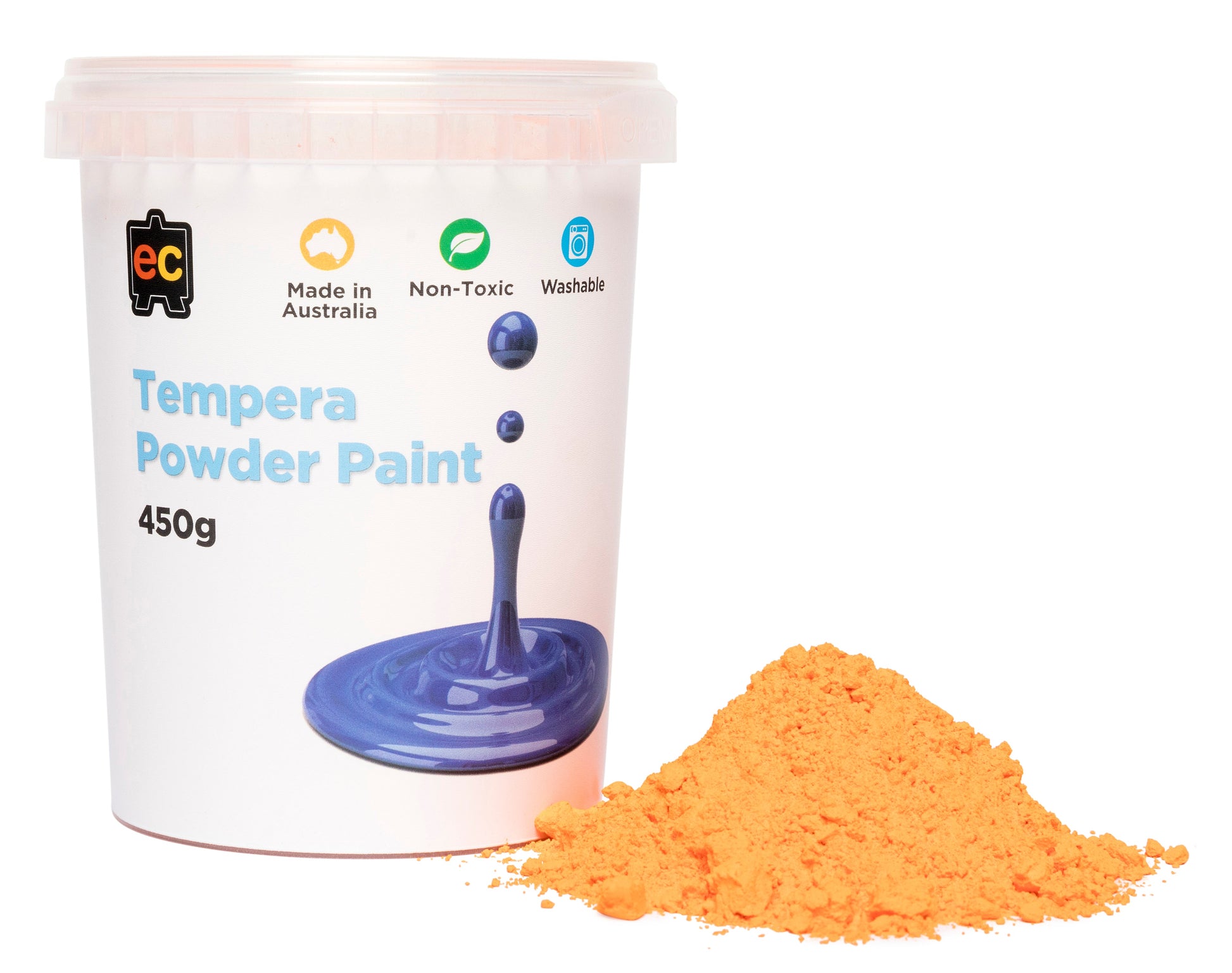 Tempera Powder 450gm - Orange