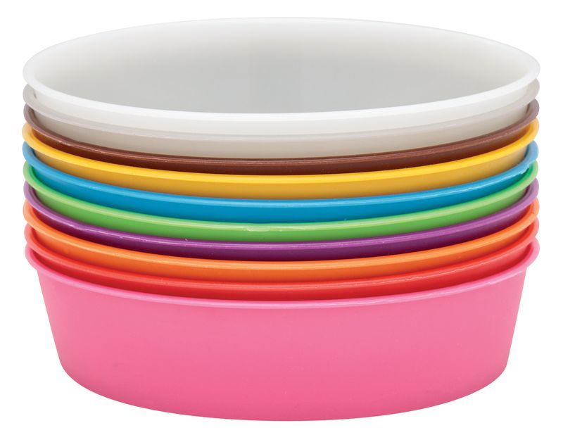 Plastic Painting / Sorting Bowls - Pack of 10