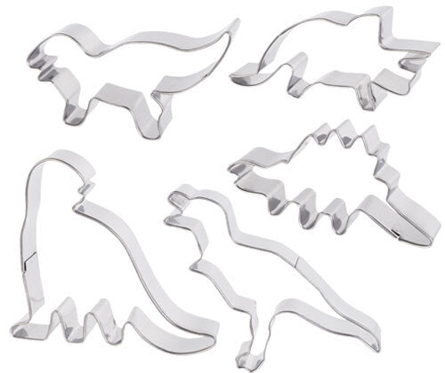 Metal Dinosaur Cutters - Pack of 5