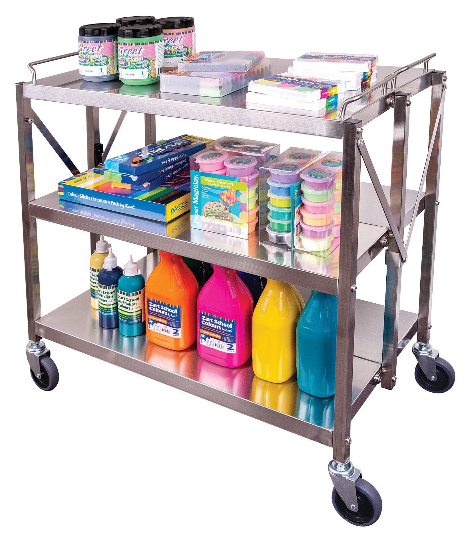 Classroom Foldable Metal Trolley
