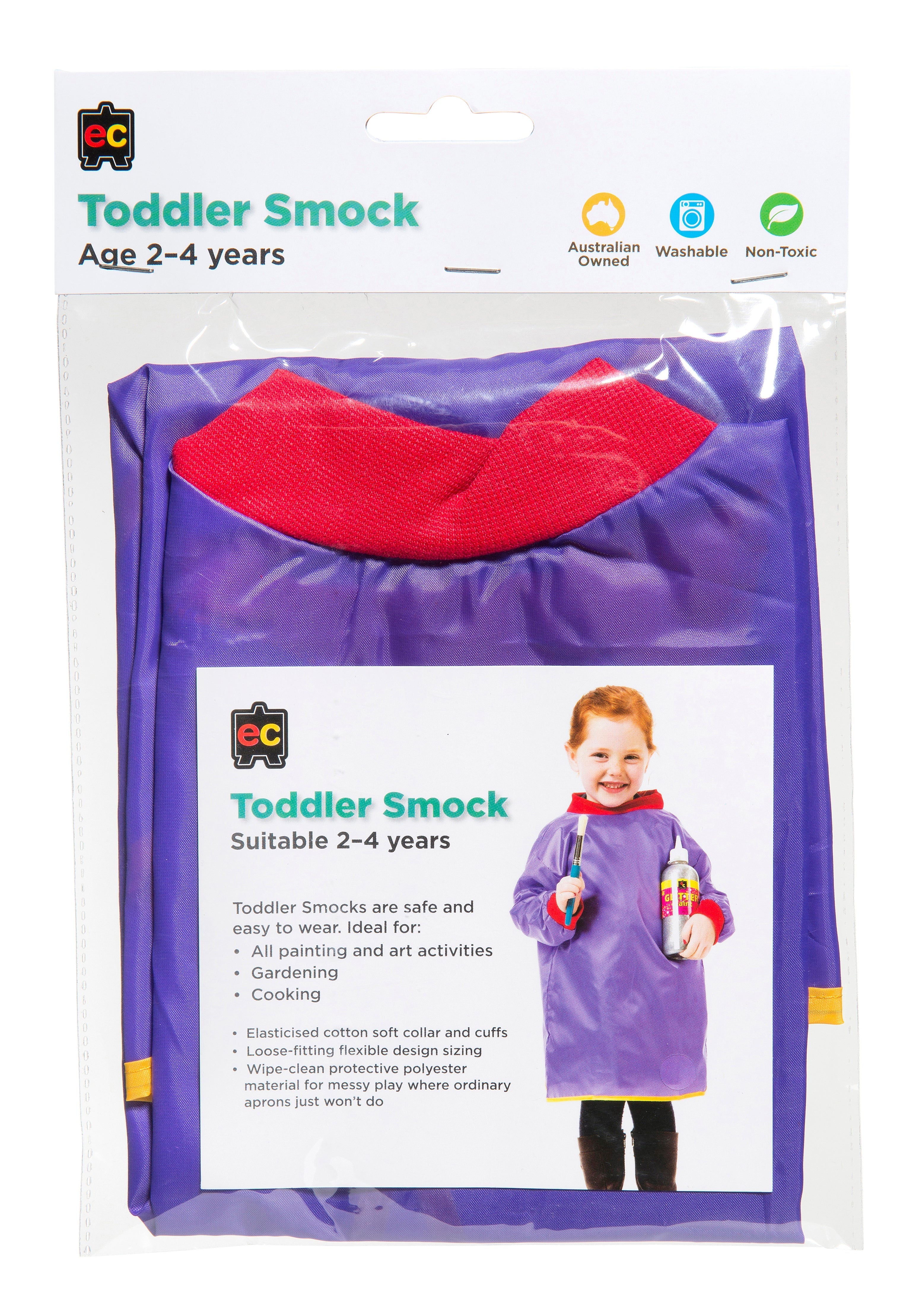 Painting Smock Toddler (Open-Back) - 58cm (Ages 2-4)