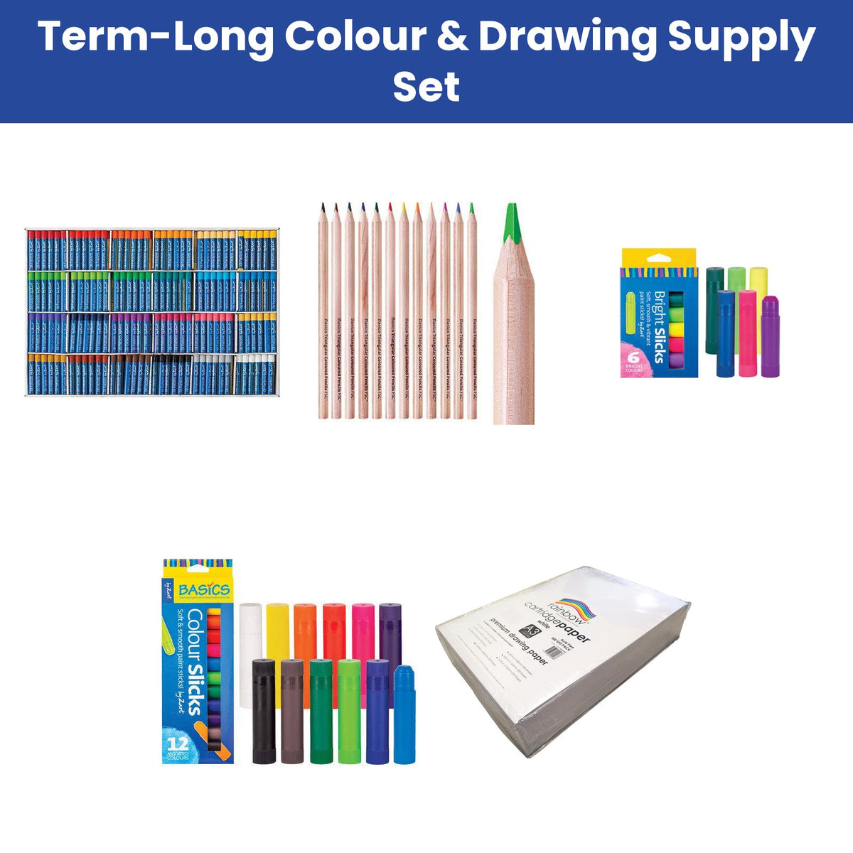 Term-Long Colour & Drawing Supply Set