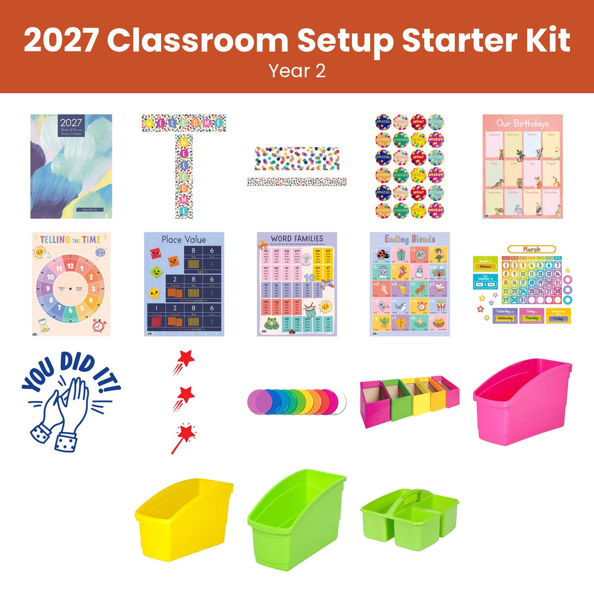 2027 Year 2 Classroom Setup Starter Kit