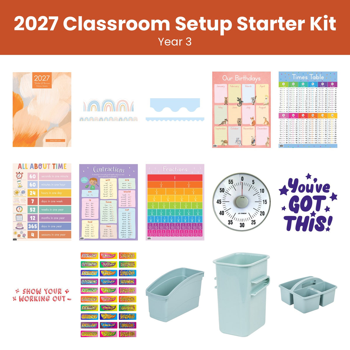 2027 Year 3 Classroom Setup Starter Kit