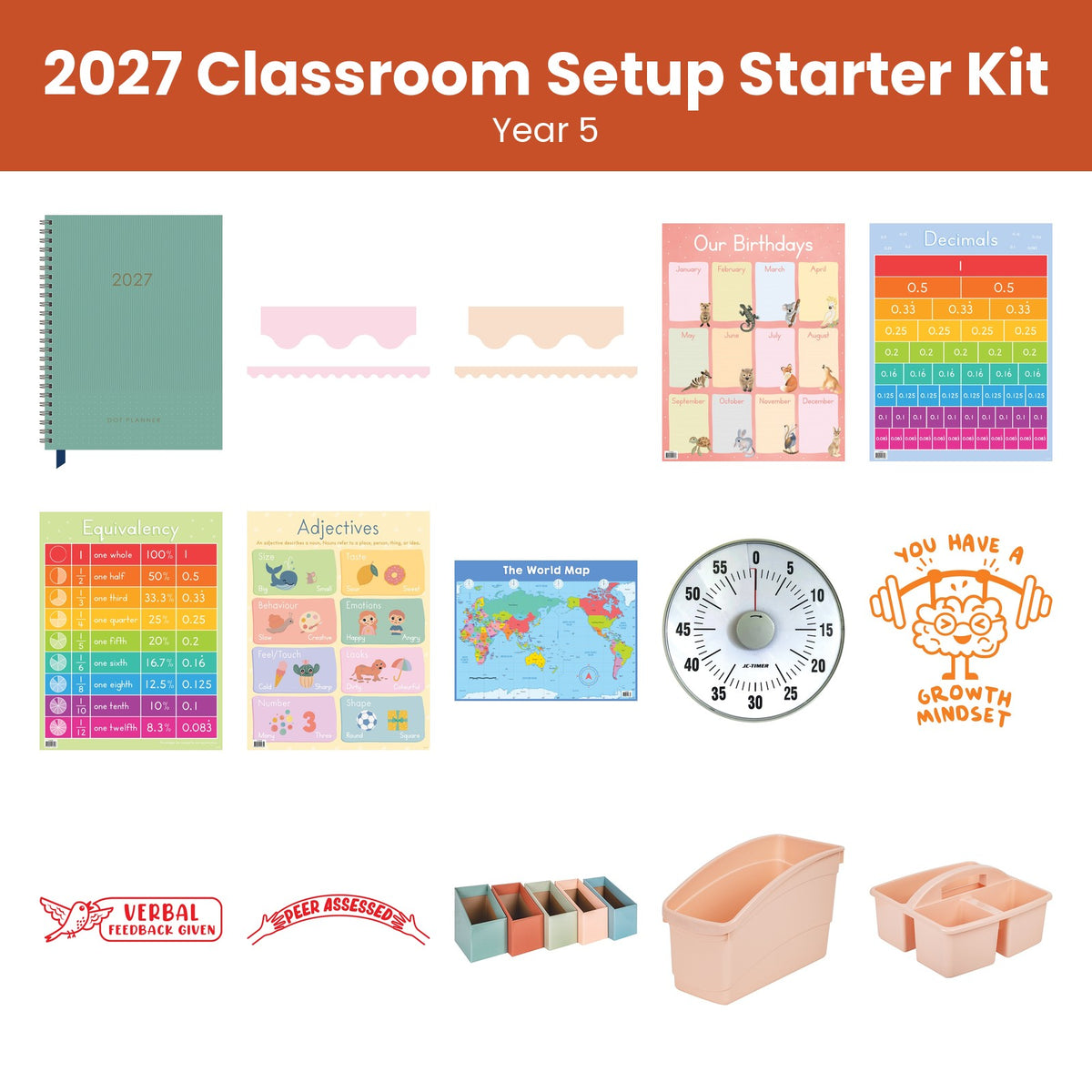 2027 Year 5 Classroom Setup Starter Kit