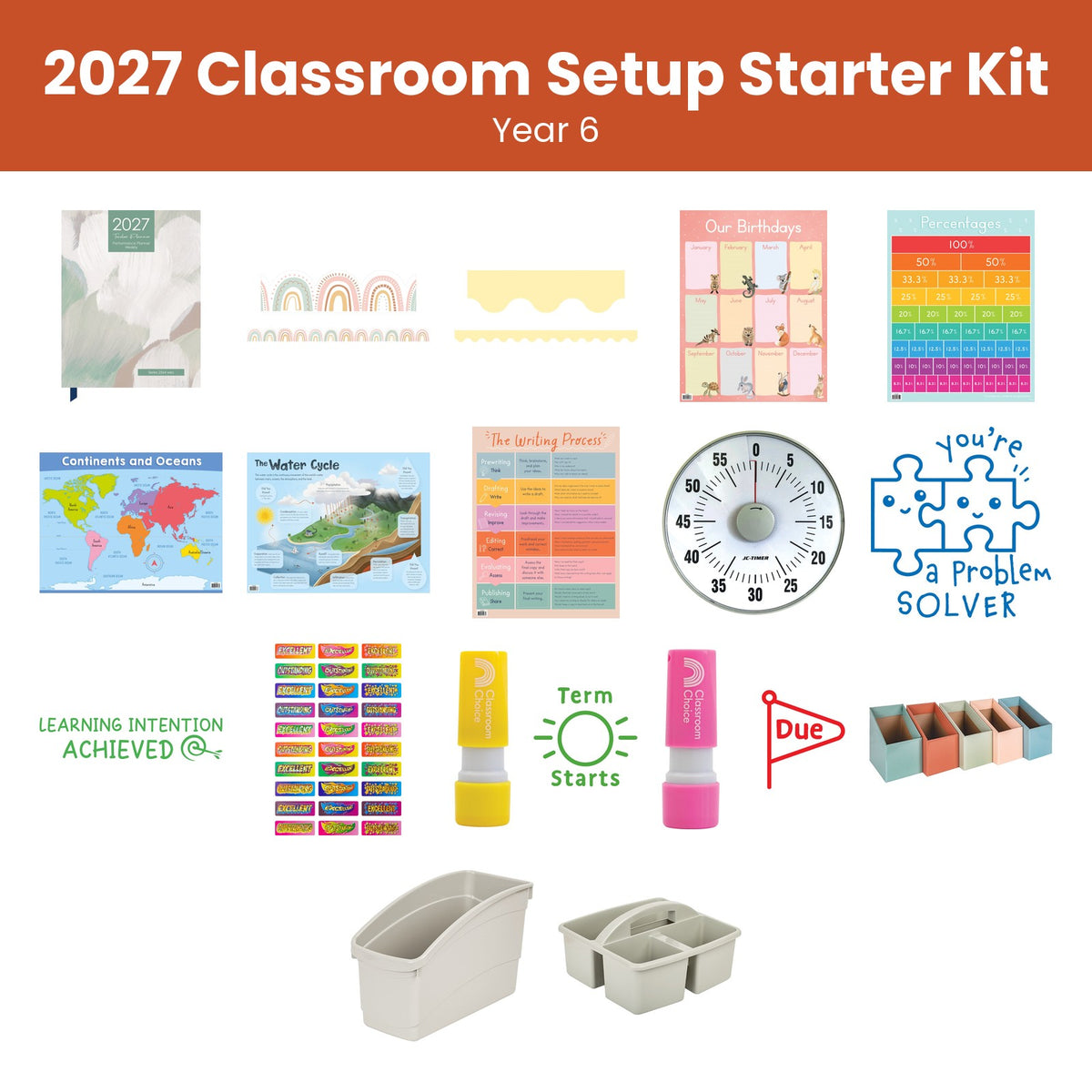 2027 Year 6 Classroom Setup Starter Kit