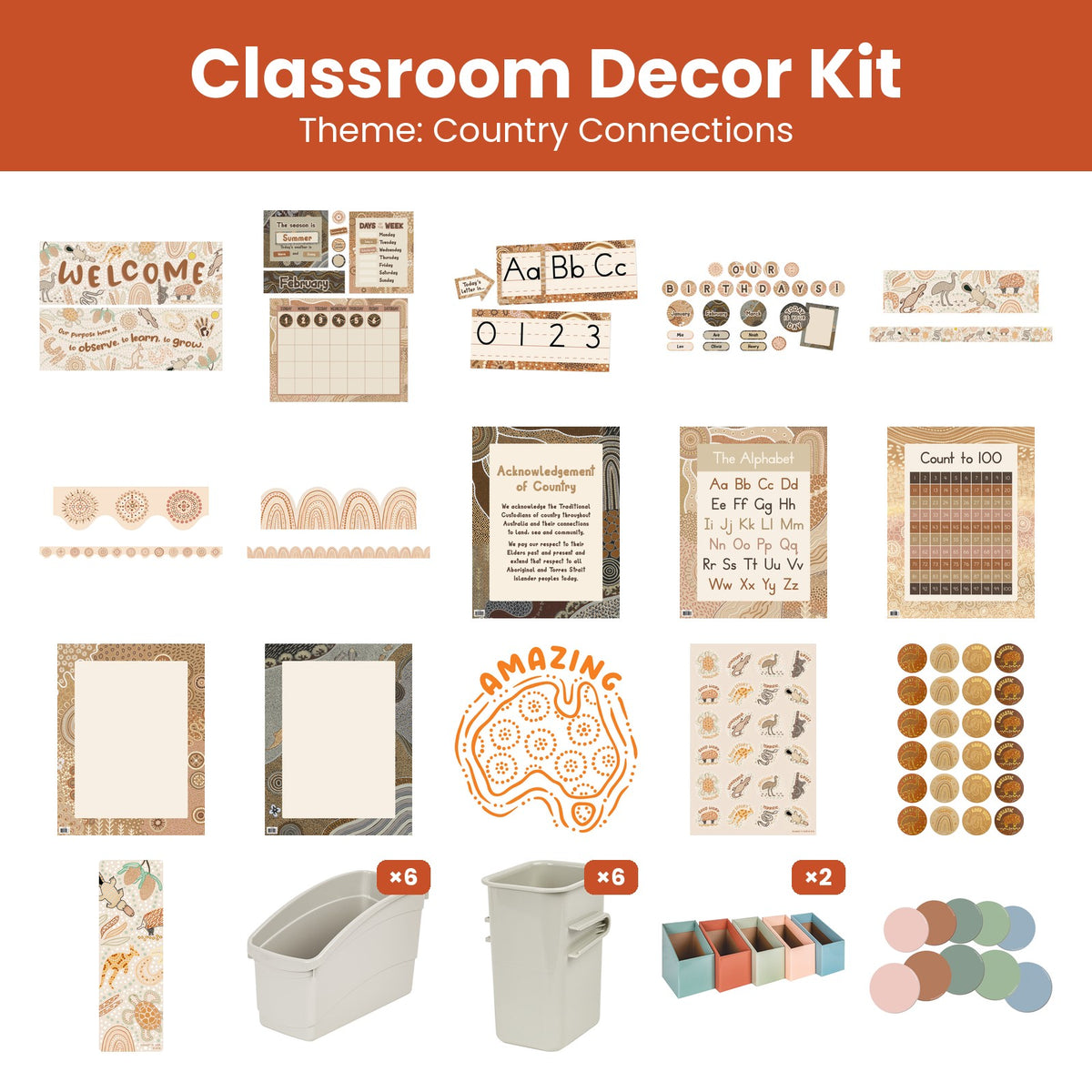 Country Connections Classroom Decor Kit