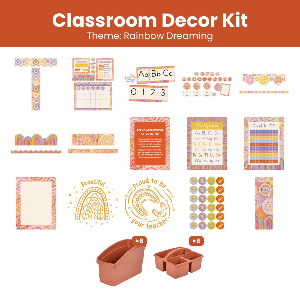 Rainbow Dreaming Classroom Decor Kit