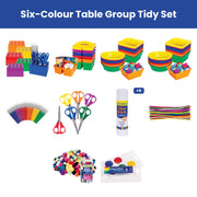 Six-Colour Table Group Tidy Set