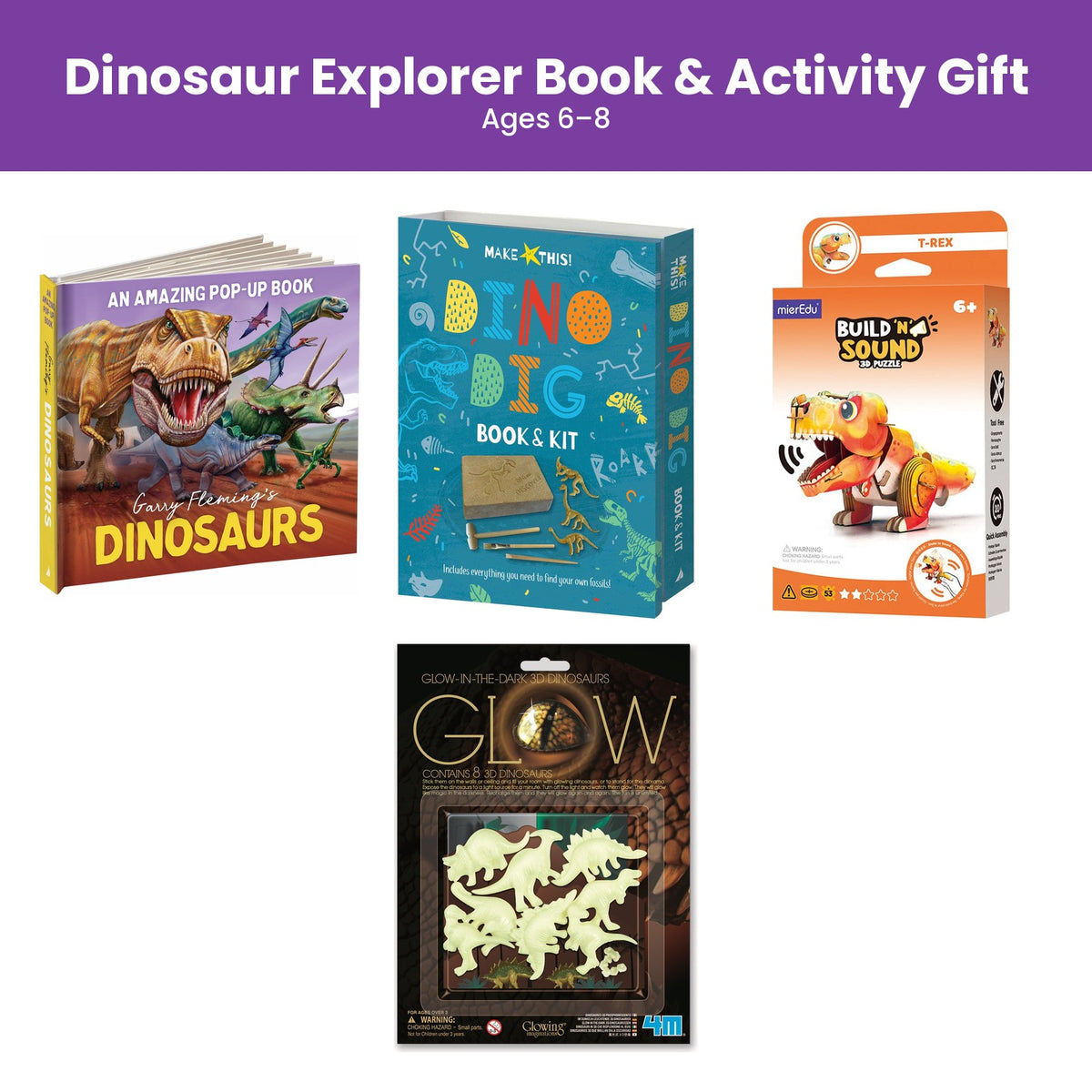 Dinosaur Explorer Book & Activity Gift (Ages 6–8)