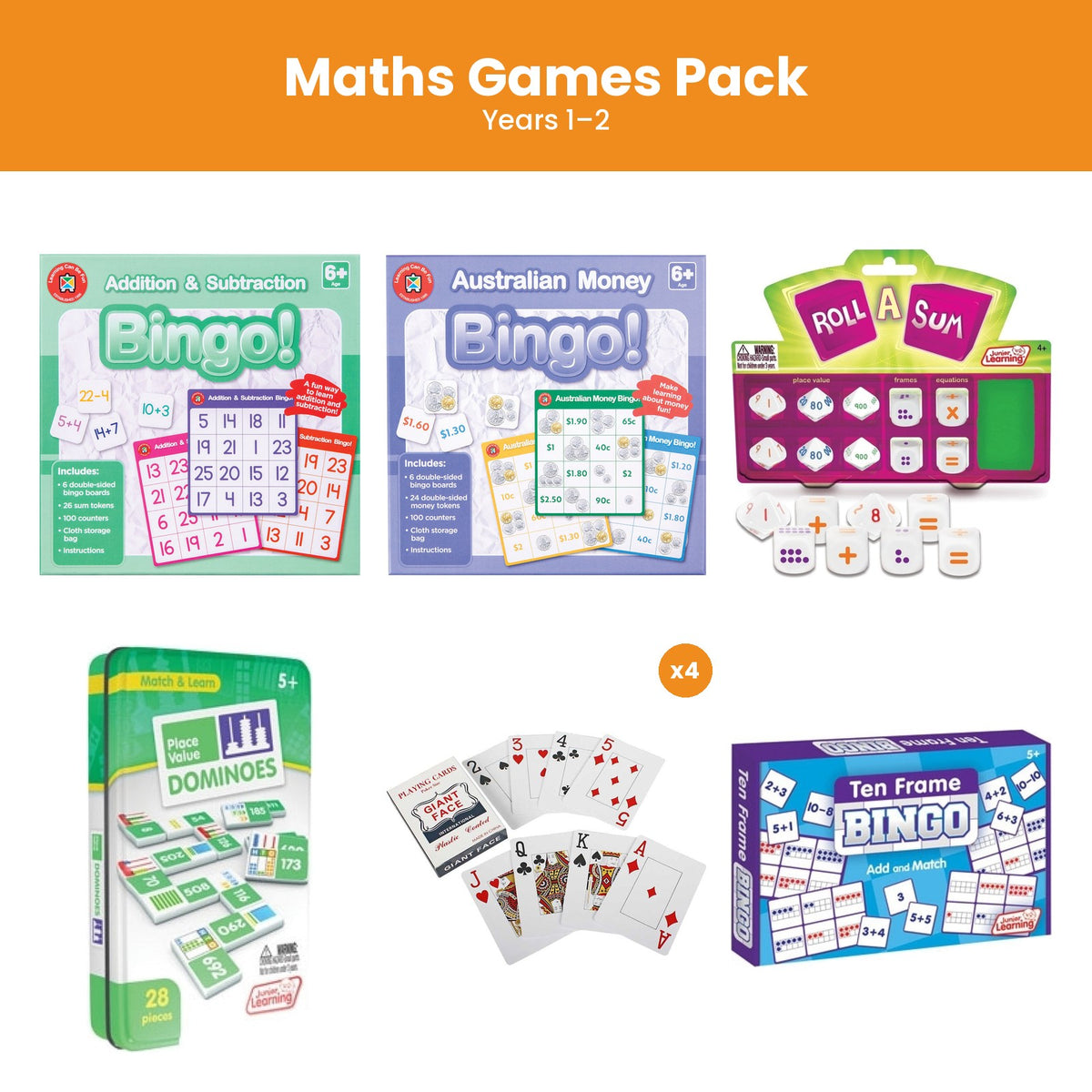 Maths Games Pack (Years 1–2)