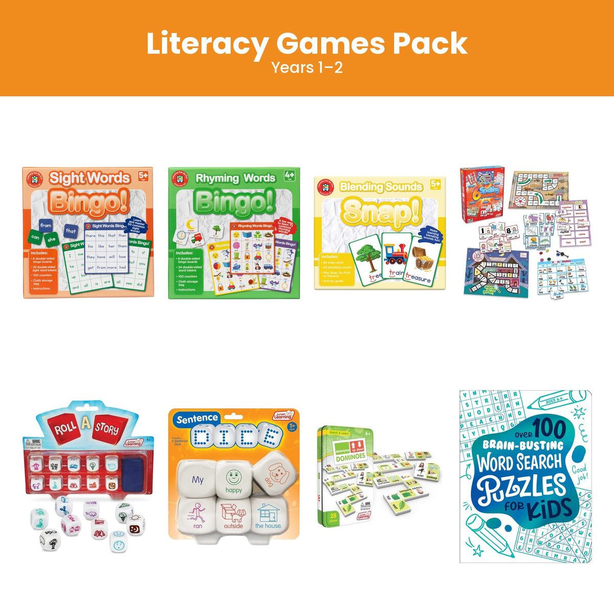 Literacy Games Pack (Years 1–2)