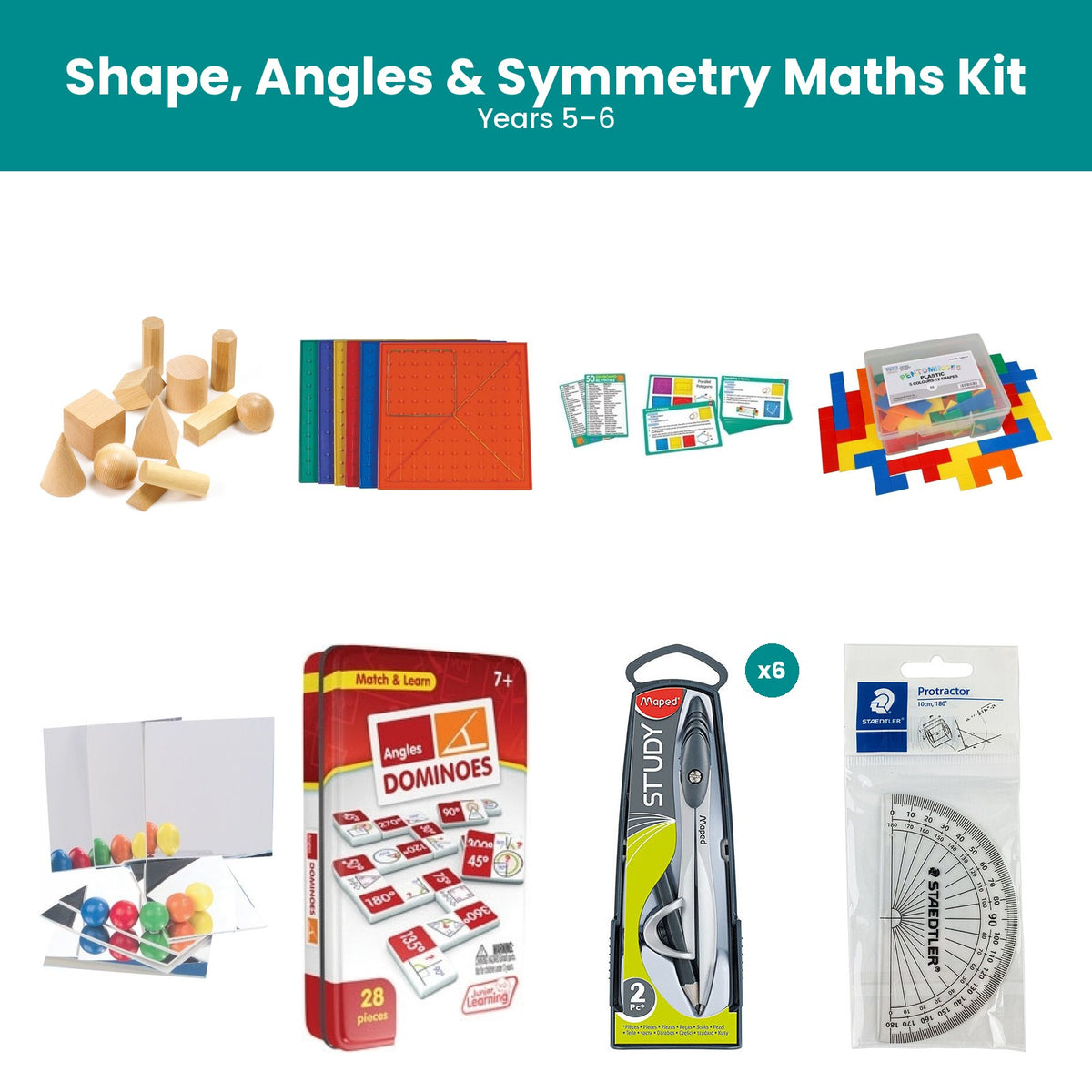 Shape, Angles & Symmetry Maths Kit (Years 5–6)