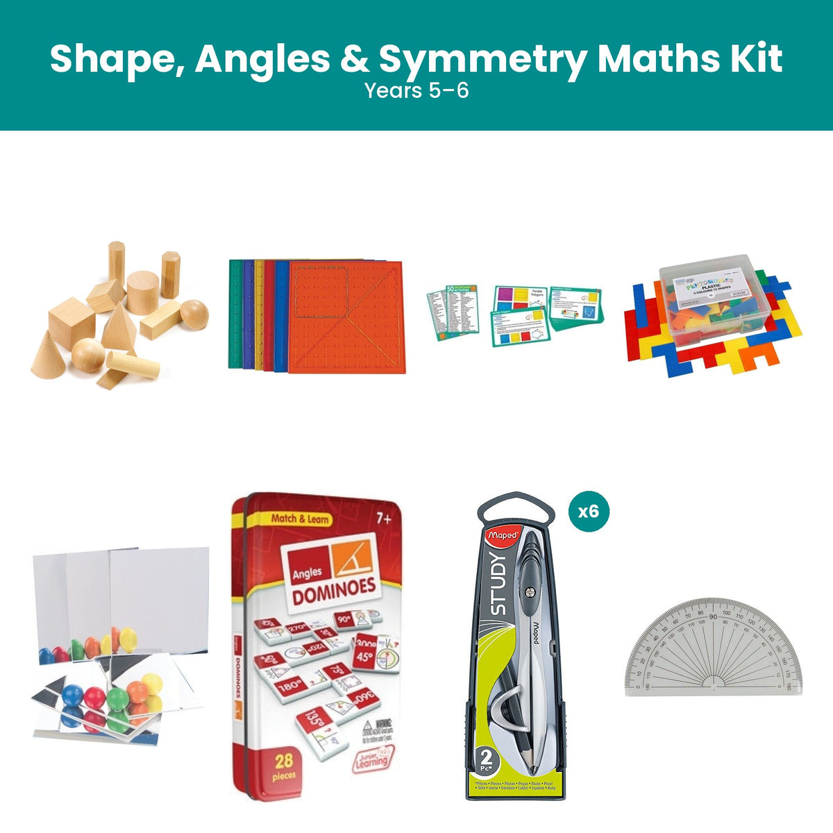 Shape, Angles & Symmetry Maths Kit (Years 5–6)