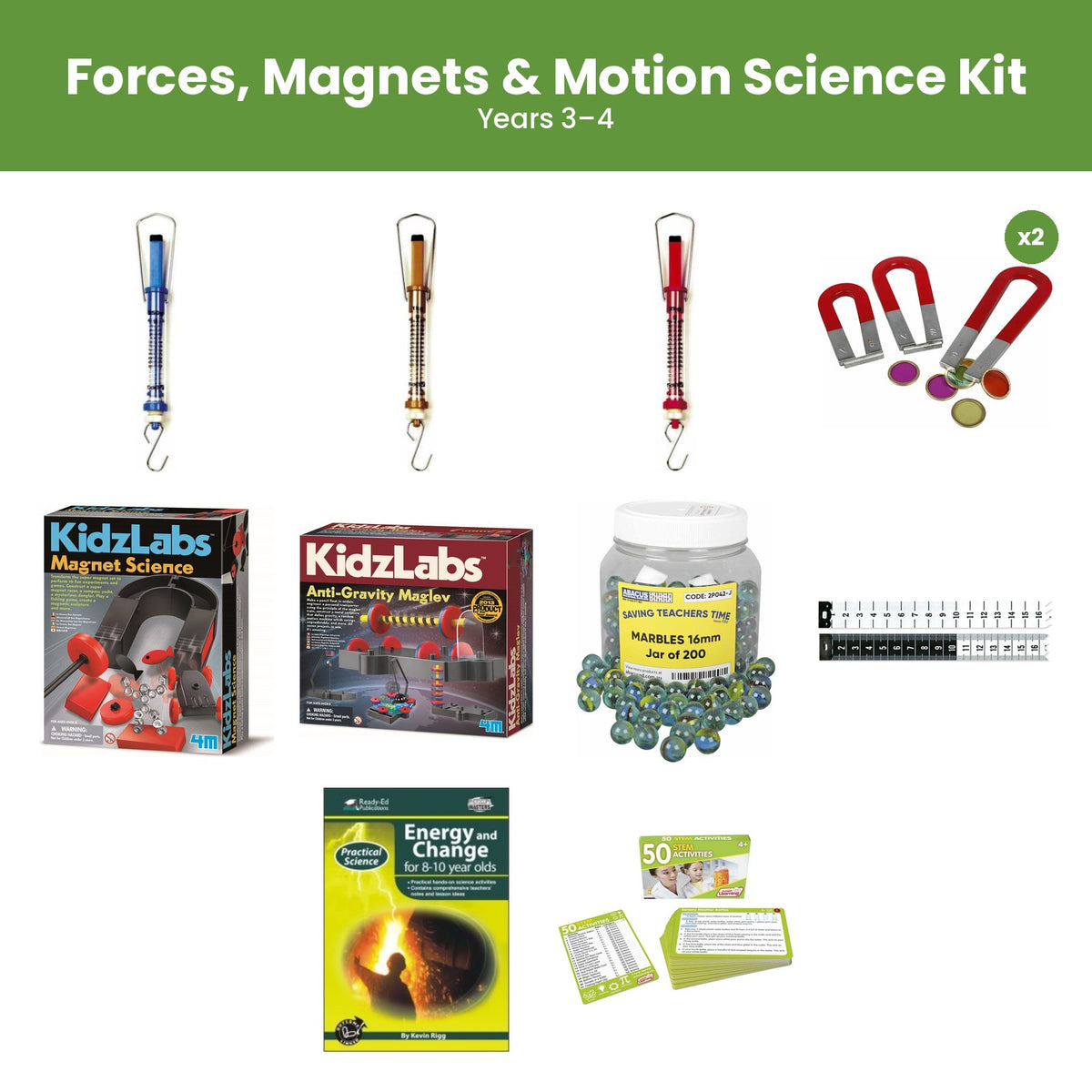 Forces, Magnets & Motion Science Kit (Years 3–4)