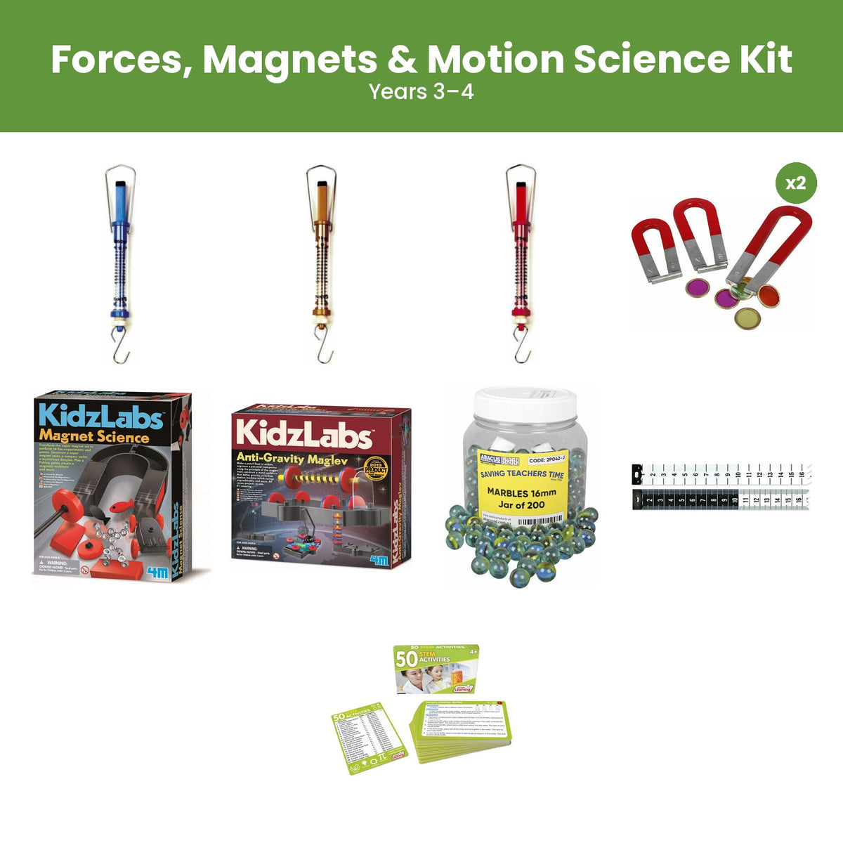 Forces, Magnets & Motion Science Kit (Years 3–4)