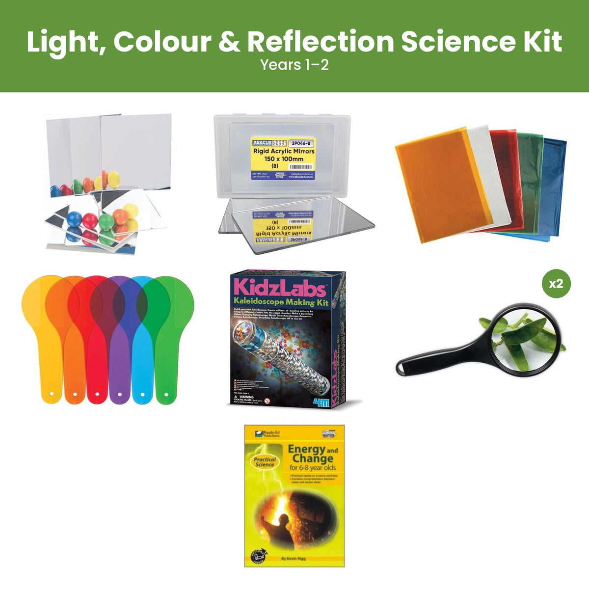 Light, Colour & Reflection Science Kit (Years 1–2)