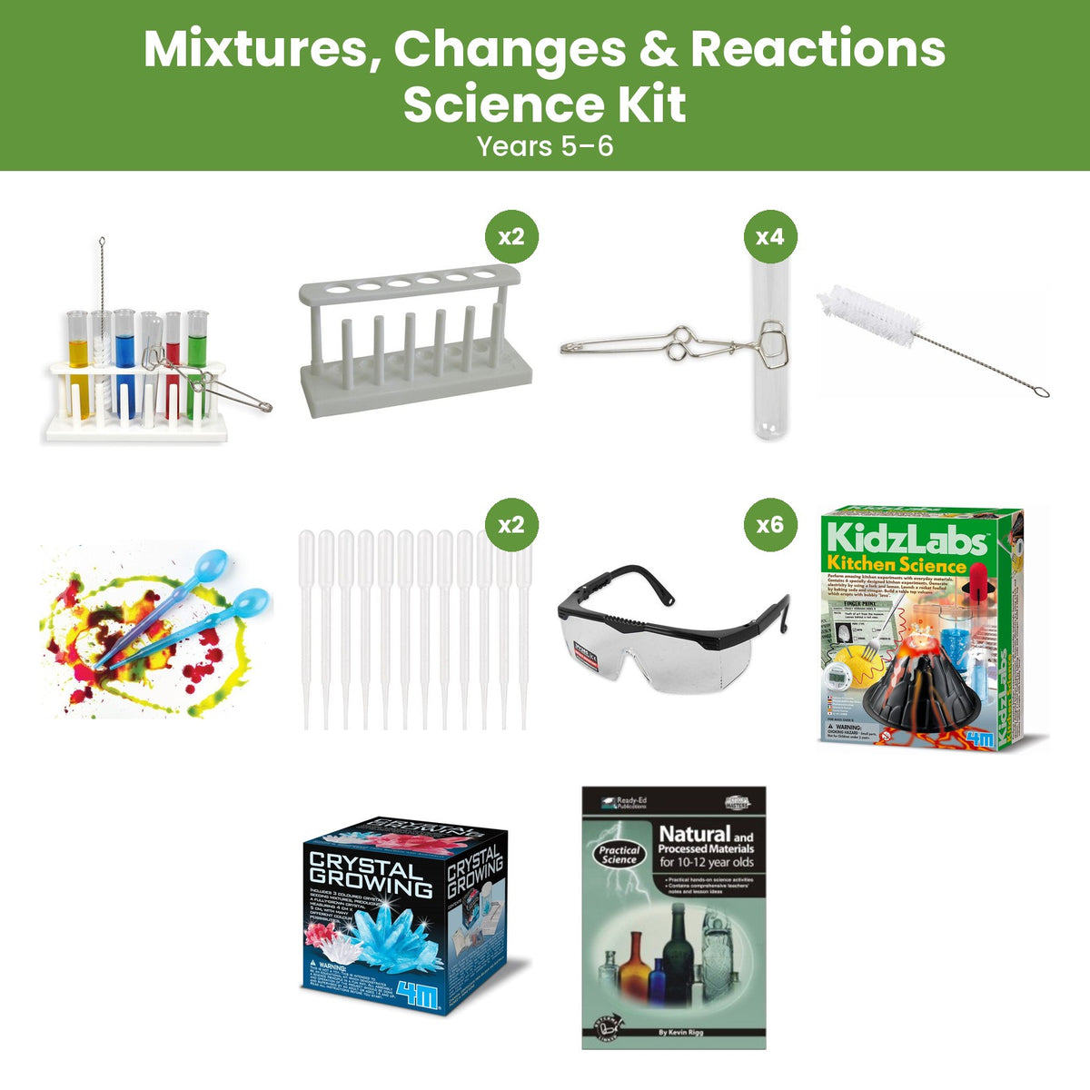 Mixtures, Changes & Reactions Science Kit (Years 5–6)
