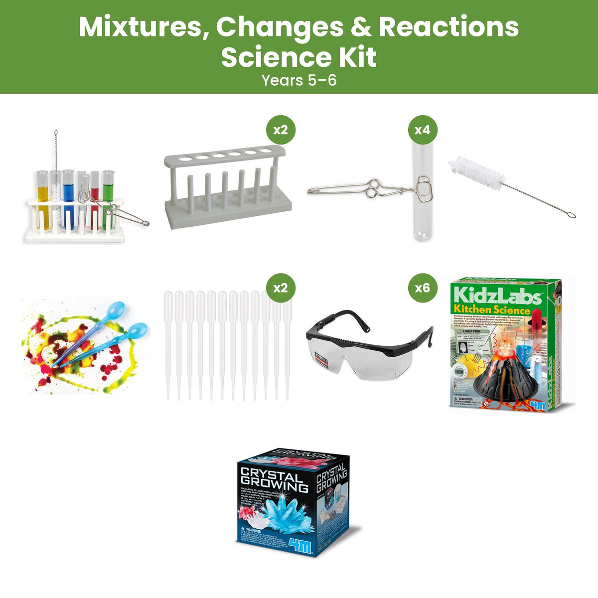 Mixtures, Changes & Reactions Science Kit (Years 5–6)
