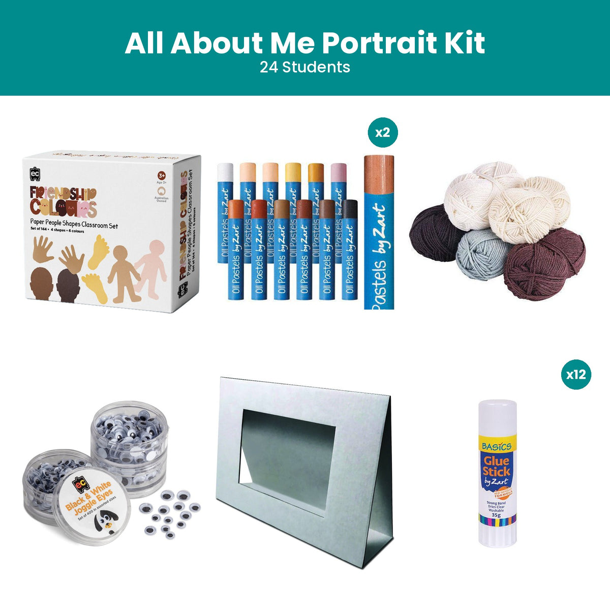 All About Me Portrait Kit (24 Students)
