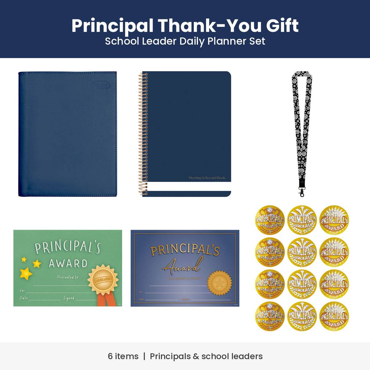 Principal Thank-You Gift – School Leader Daily Planner Set