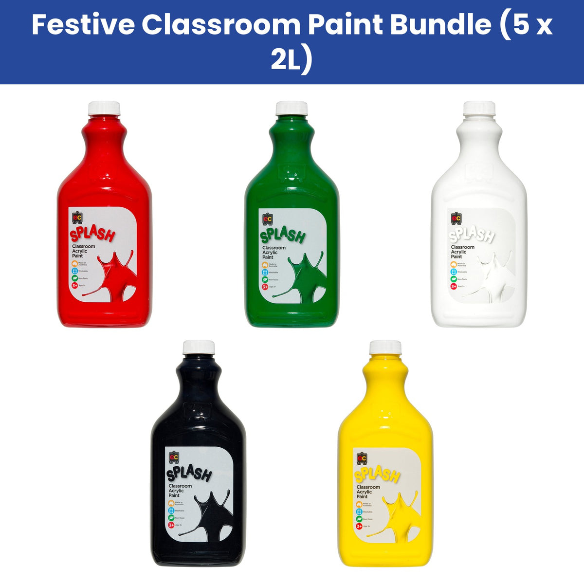 Festive Classroom Paint Bundle (5 x 2L)