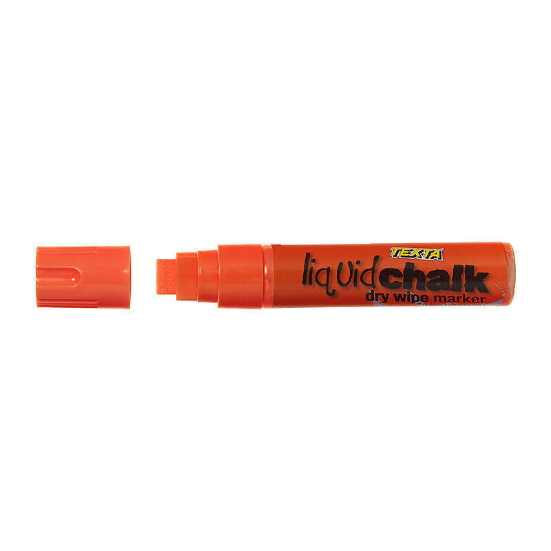 Texta Liquid Chalk Marker Dry Wipe - Orange