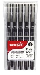 Uni-Ball PIN 200 Fineliner Set - Wallet 5