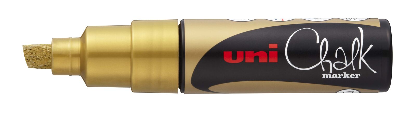 Uni-Ball Chalk Marker Chisel Tip 8mm - Gold