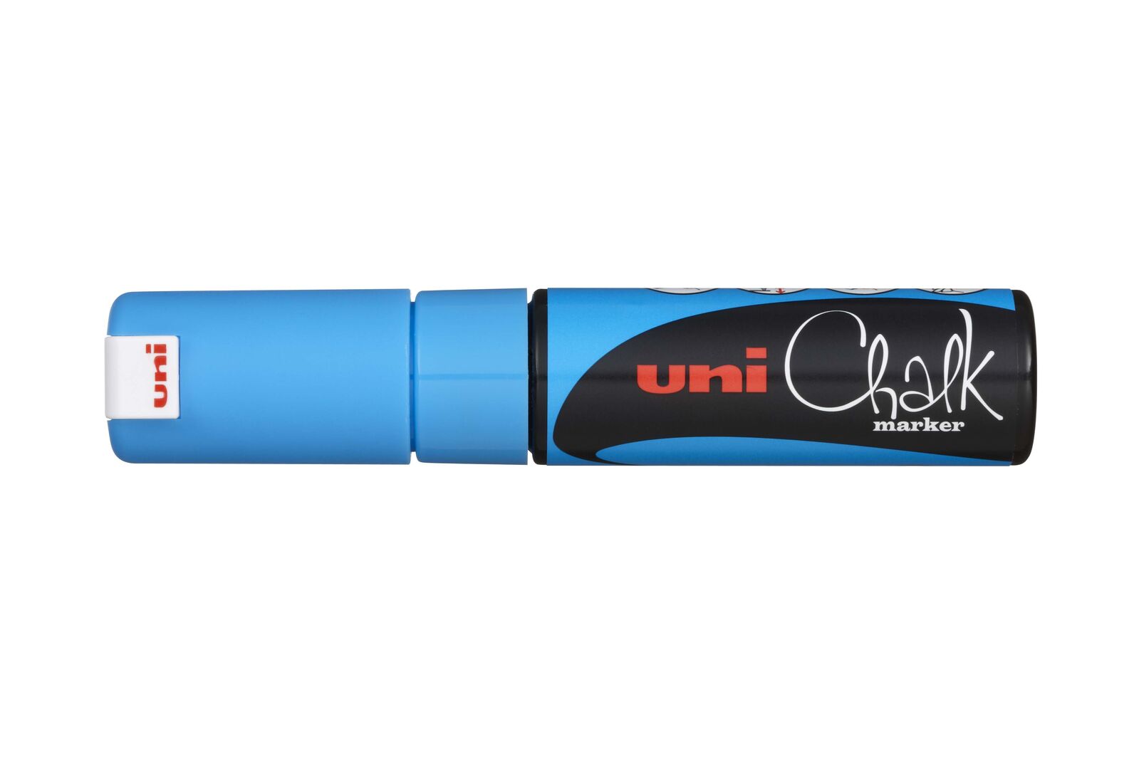 Uni-Ball Chalk Marker Chisel Tip 8mm - Light Blue