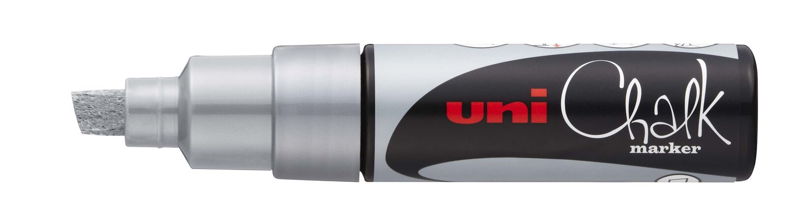 Uni-Ball Chalk Marker Chisel Tip 8mm - Silver