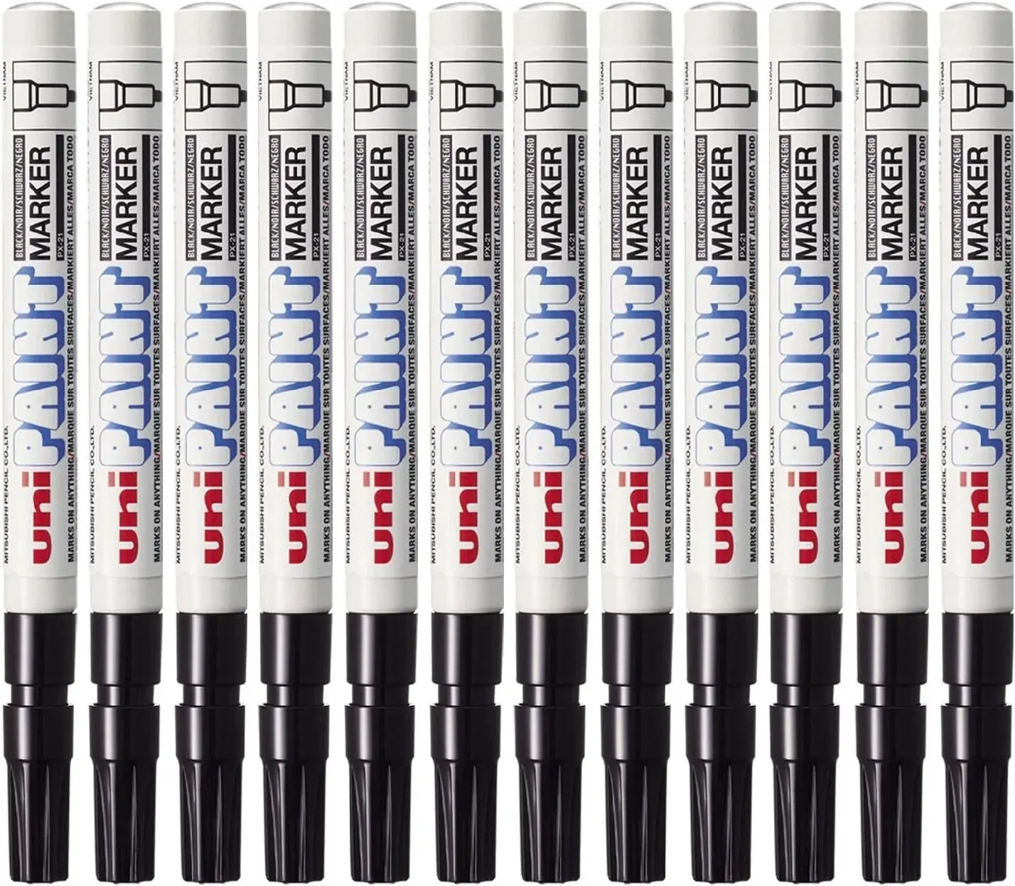 Uni-Ball Paint Marker PX-21 Fine Tip 1.2mm  - Black (Single)