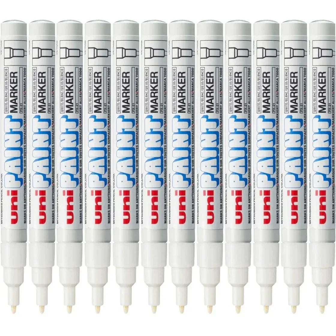 Uni-Ball Paint Marker PX-21 Fine Tip 1.2mm - White (Single)
