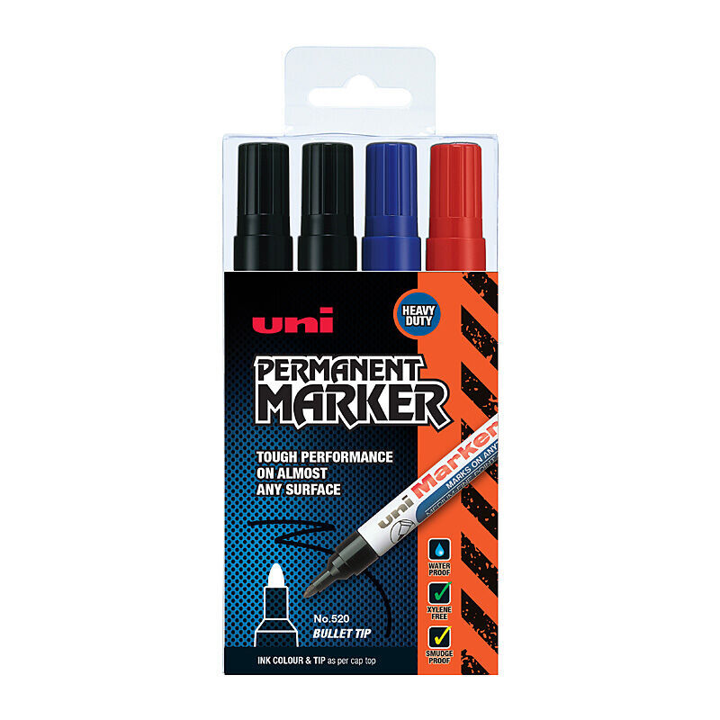 uni 520 Bullet Indust - Assorted (Pack of 4)