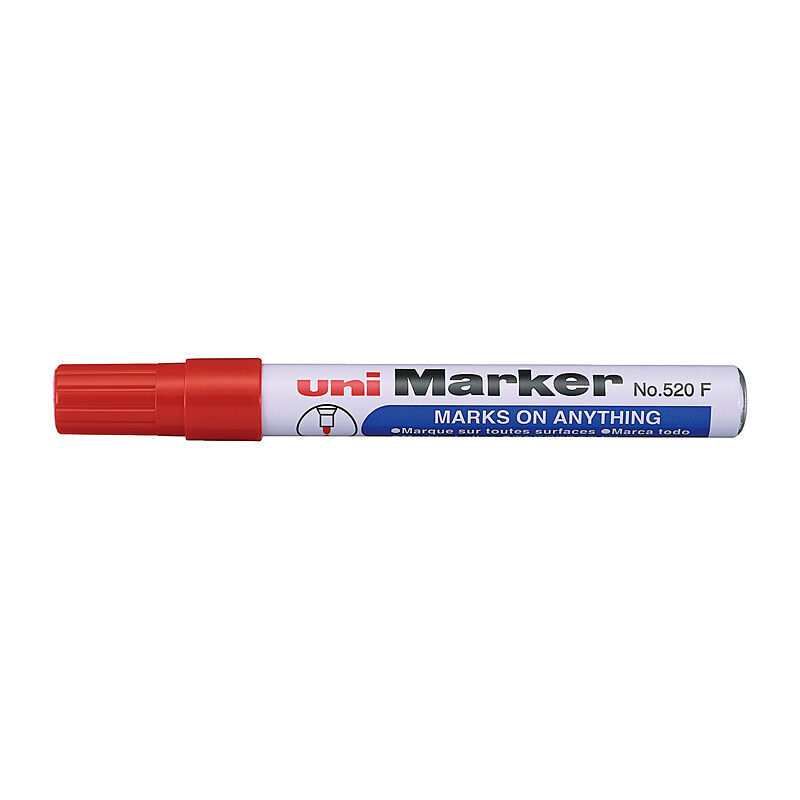 uni Permanent Bullet Markr Red Box of 12
