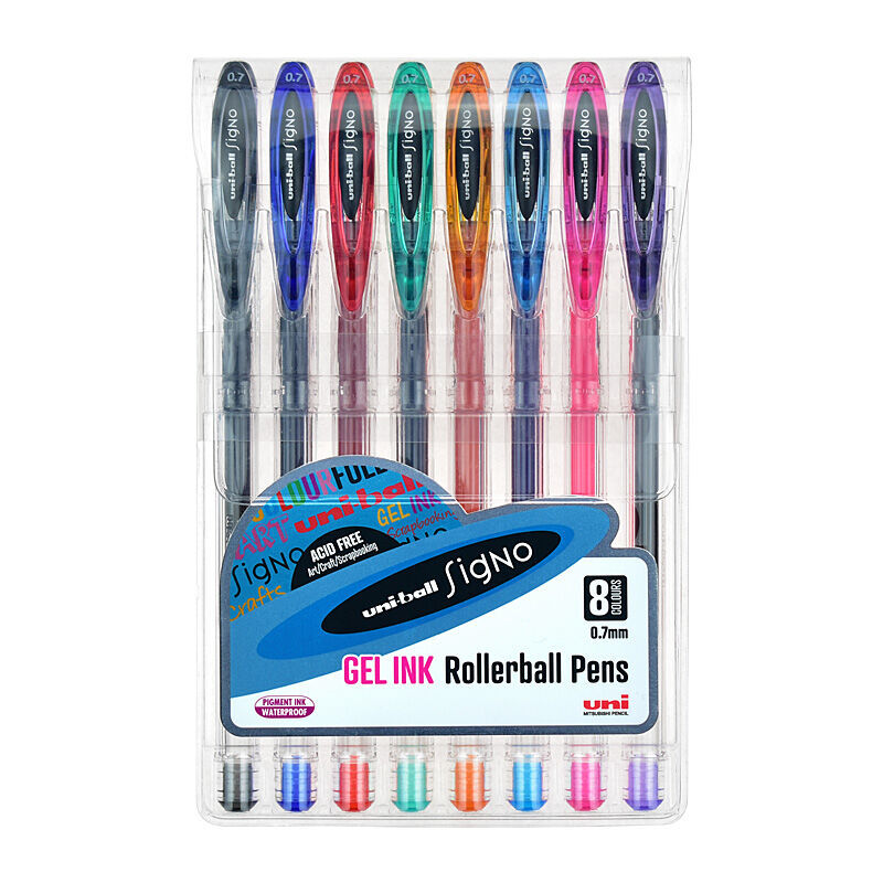 uni-ball Signo 5 Assort Wallet of 8