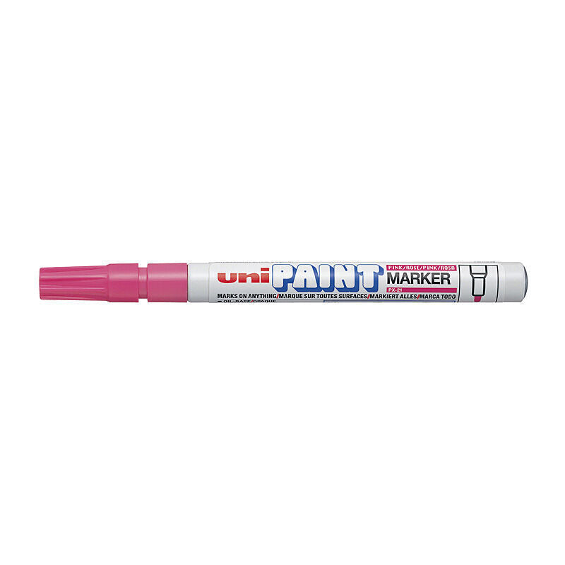 uni Pnt Marker Bullet PX21 - Pink (Box of 12)