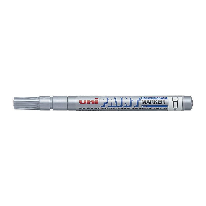 uni Pnt Marker Bullet PX21 Sil (Box of 12)