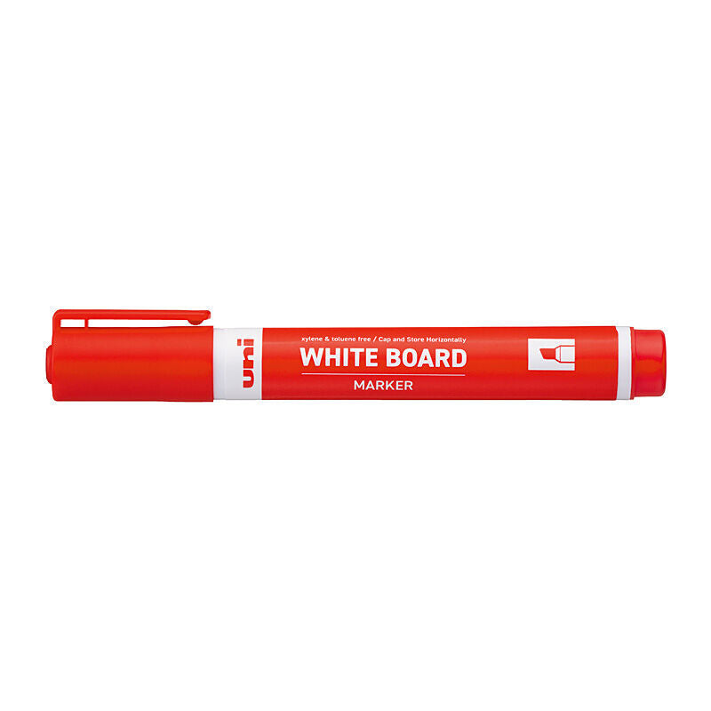 uni W/Brd Marker Chisel - Red (Box of 12)