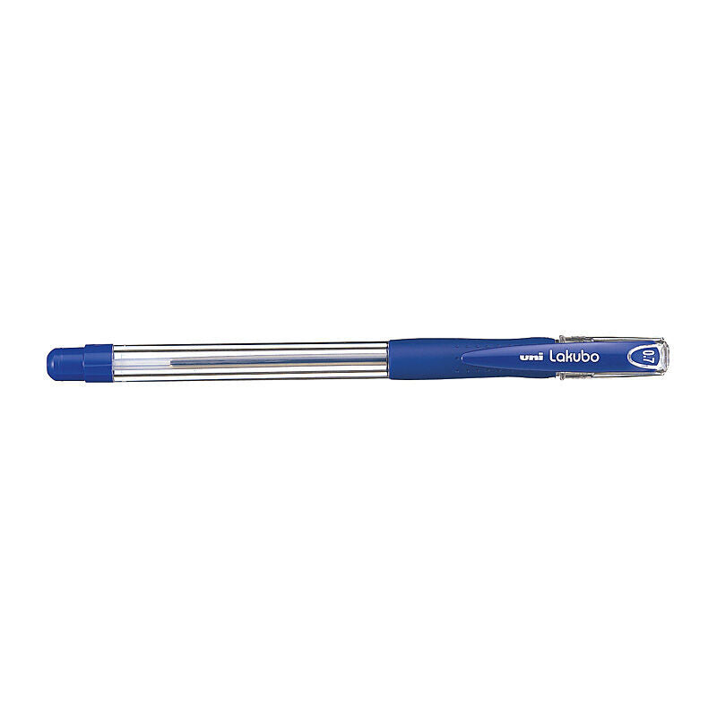 uni Lakubo Ballpoint Pen 0.7 - Blue (Box of 12)